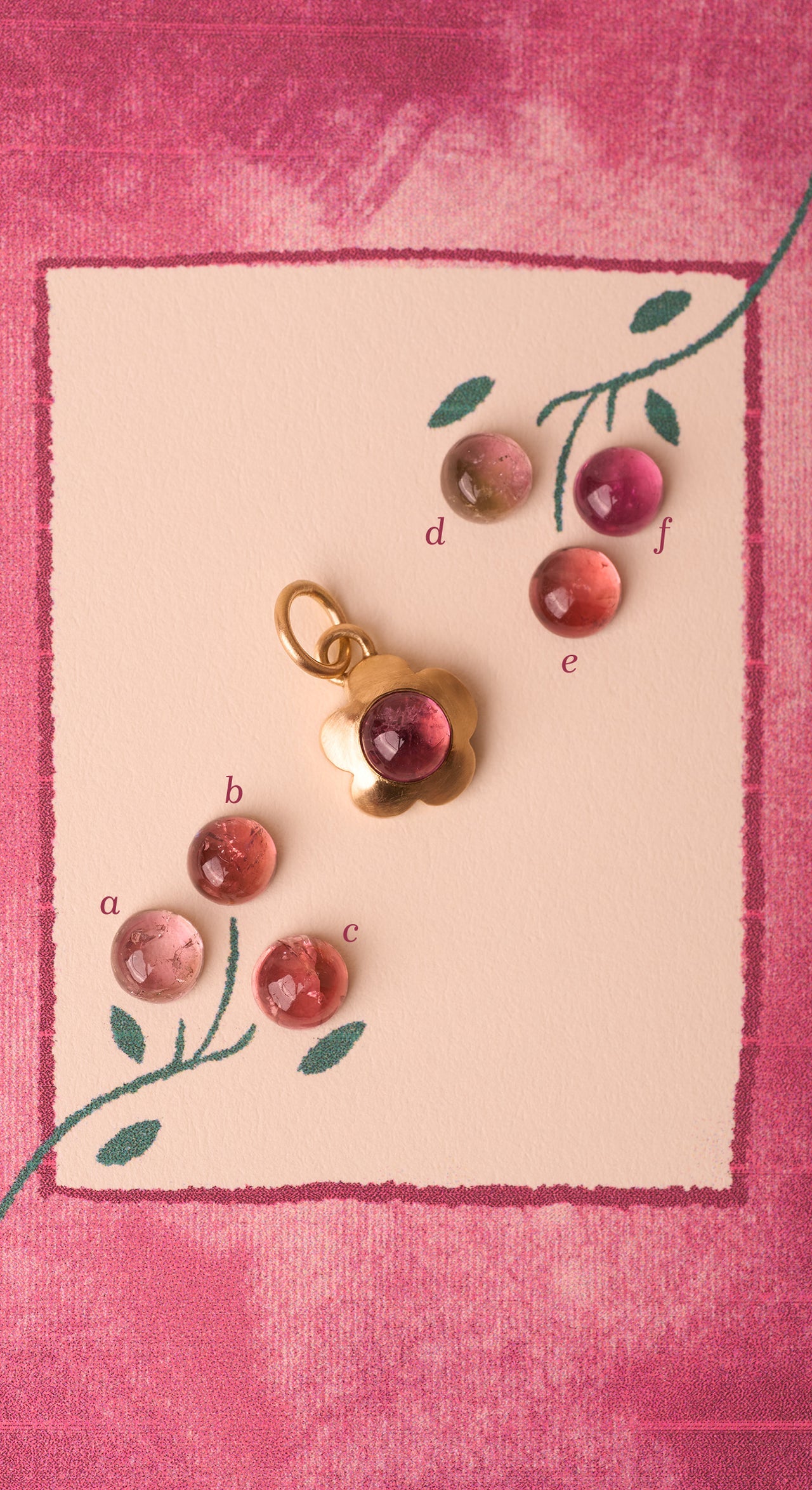 PO Closed: Gumdrop charms (Pink Tourmaline)
